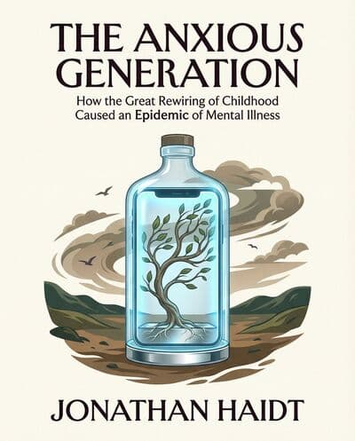 The Anxious Generation by Jonathan Haidt book cover